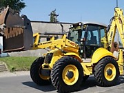 Аренда равноколесного экскаватора -погрузчика New Holland B115B с опытным оператором. Установка винтовых свай, сваи под фундамент. Вкручивание свай под ограждения.  Выполнение работ любой сложности . Планирование участков, копание траншей, подготовка под 